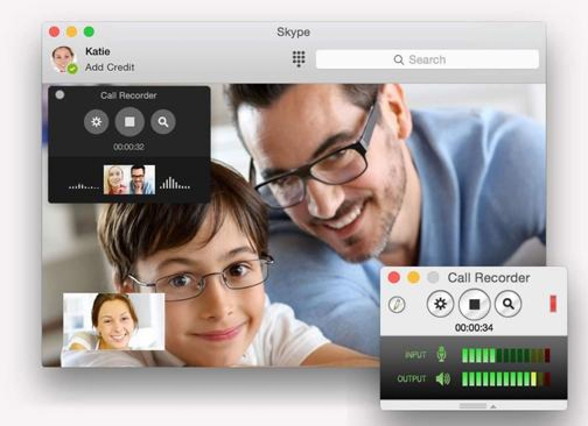 how to record audio and video for a skype call on a mac