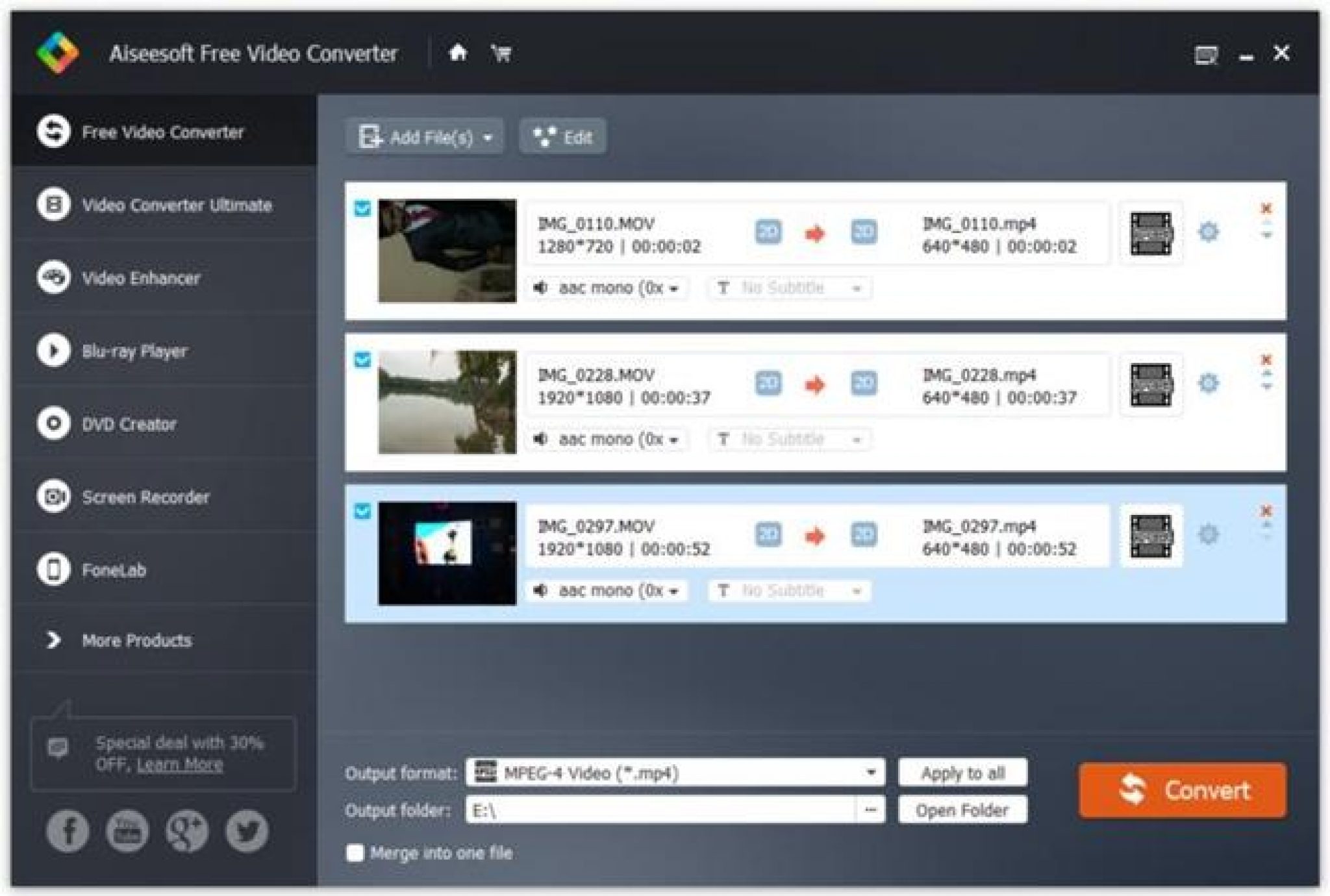 windows video converter mp4 to avi free