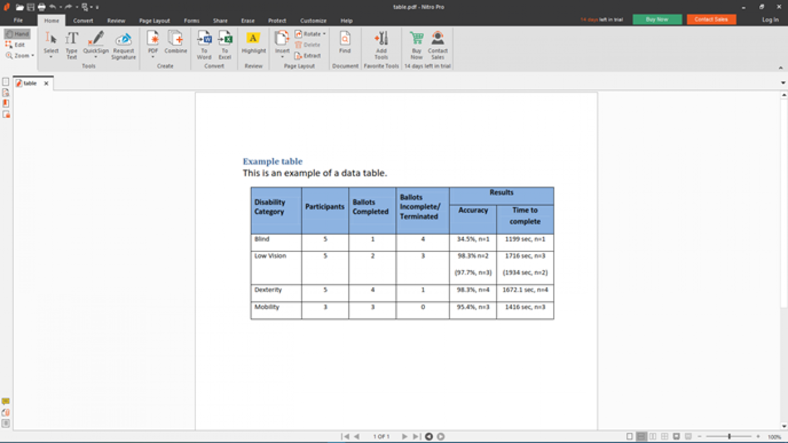 copy pdf table into excel